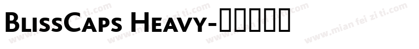 BlissCaps Heavy字体转换